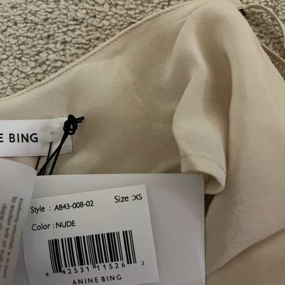 Anine Bing Lace Silk Cami in Nude, XS, NWT - Picture 7 of 11